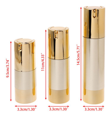 Screw Cap Airless Cosmetic Bottles Small Luxury Acrylic Recyclable Cosmetics