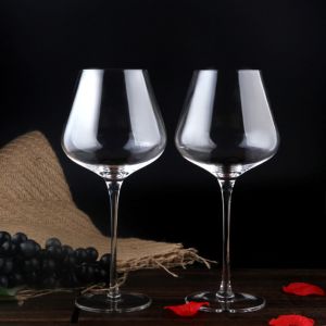 China Hand Blowned Thin Wall Lead Free Crystal Wine Glass on sale
