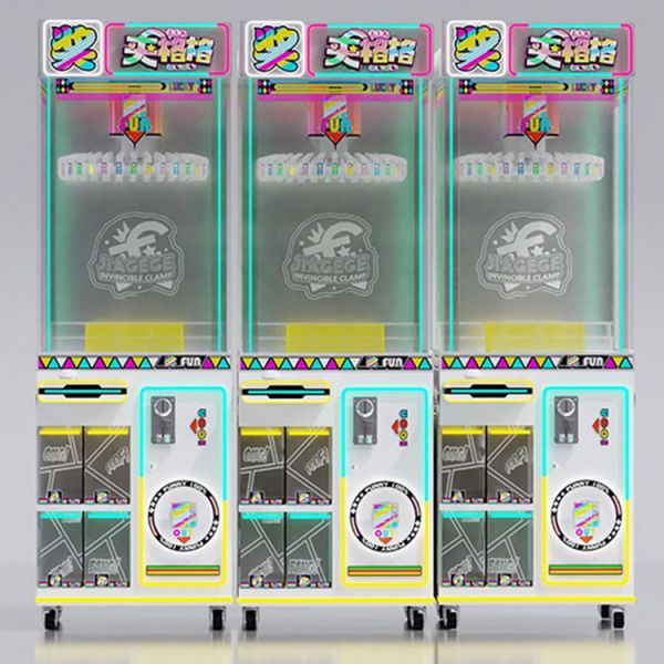 Mini Prize Arcade Games 220V 100W Win Coin Operated Lucky Clip Prize Machine