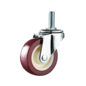Light Duty PU Furniture Casters , Polypropylene Caster Wheels Customized