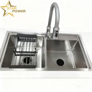 Eco-Friendly 304 Stainless Steel Kitchen Sink with 250-300mm Bowl Depth and 1.2-1.5mm Panel Thickness