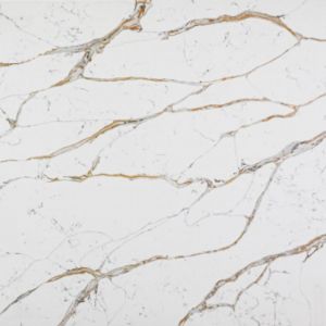 Natural Style Quartz Calacatta Gold Countertops 20mm 30mm Quartz Kitchen Top