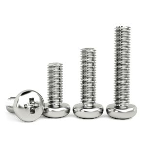 Carbon Steel Pan Head Screw M3 - M12 Self Tapping Round Head Screws