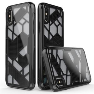 2017 Geometry Pattern Hybrid Shockproof Dual LayersTPU PC Mobile Phone Case For