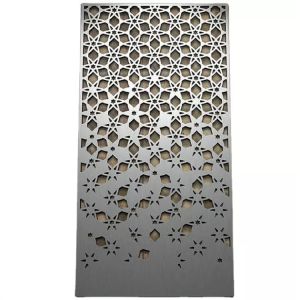 Silver Vertical Decorative Aluminium Fence Panels For Garden