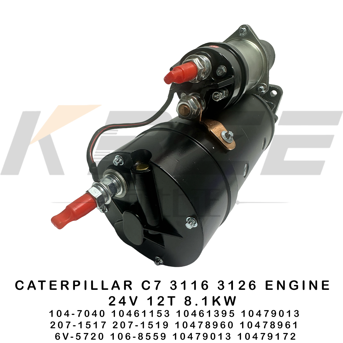 6V-5720 106-8559 CAT C7 3116 3126 ENGINE 24V 12T 8.1KW STARTER MOTOR 104-7040