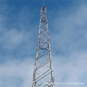 China Four Legged Self Supporting 80m Lattice Steel Tower on sale