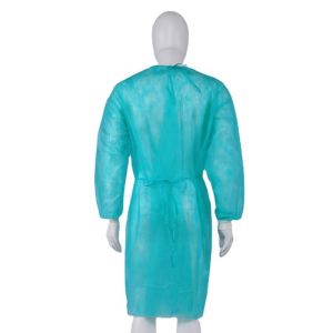 China factory wholesale pp disposable waterproof isolation gown PP Isolation