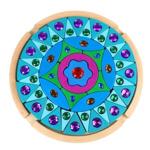 Creative Rainbow Building Blocks Mandala Diamond Wisdom Assembly Game