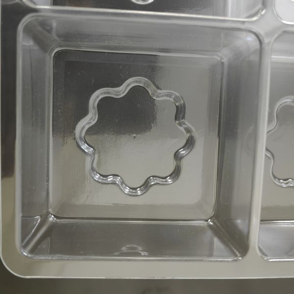 Gold 16 compartment PET chocolate container