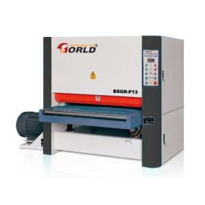 Cheap 4*8 ft Plywood MDF Particle Board Two Heads Light Duty Wide Belt Polishing Sander BSGR-P13 for sale