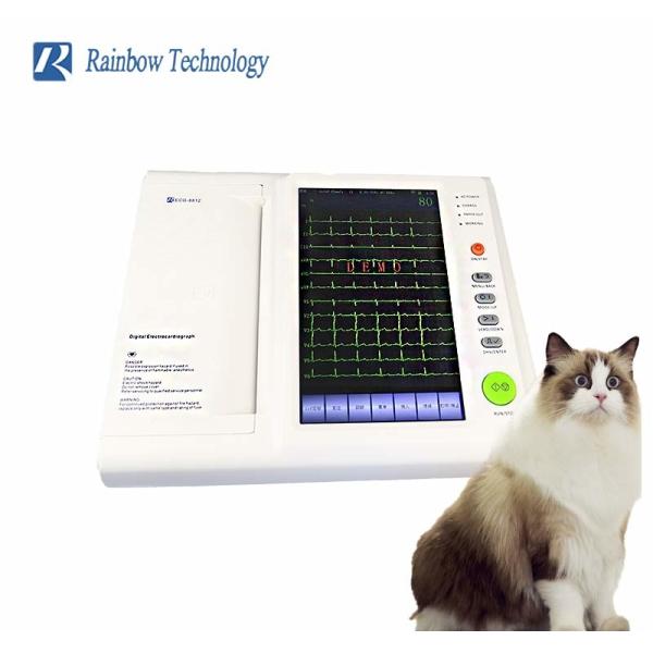 7 Inch Touch Screen 12 Channels 12 Leads Veterinary ECG Machine