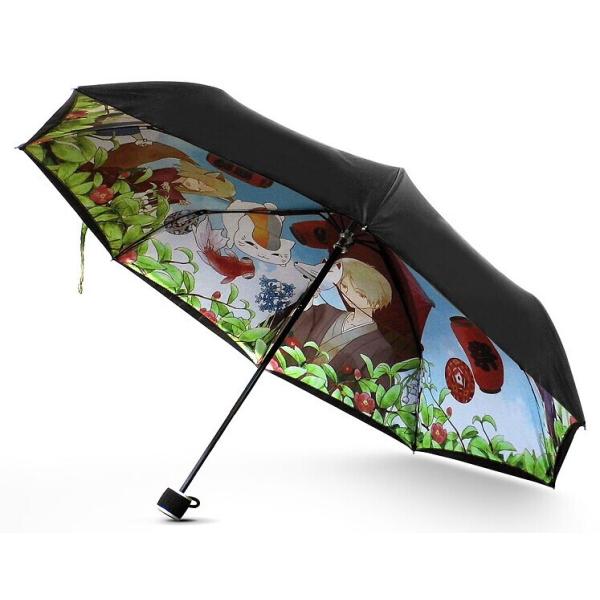 Black Telescopic Automatic Travel Umbrella Manual Open Full Heat Transfer