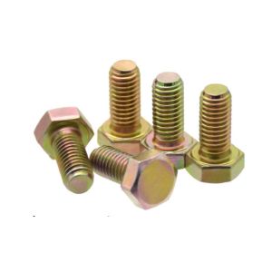 DIN961 EN ISO8676 Zinc Plated Hexagon Head Bolts Grade 4.8 / 6.8 / 8.8 With Fine