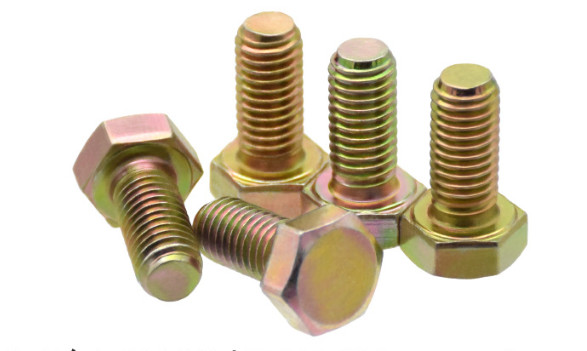 DIN961 EN ISO8676 Zinc Plated Hexagon Head Bolts Grade 4.8 / 6.8 / 8.8 With Fine