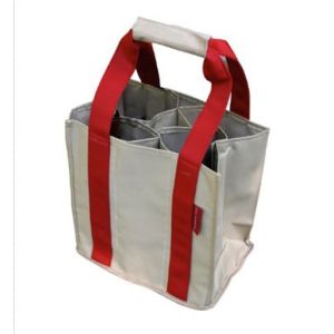 Fine Reusable Wine Bag Durable Wine Tote Bag with Reinforced Double Handles for