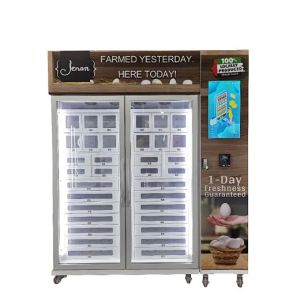 Cheap 21.5 Inch Touch Screen Locker Vending Machine W166*D71*H217 Cm Optimal Egg Storage With Automated Cooling for sale