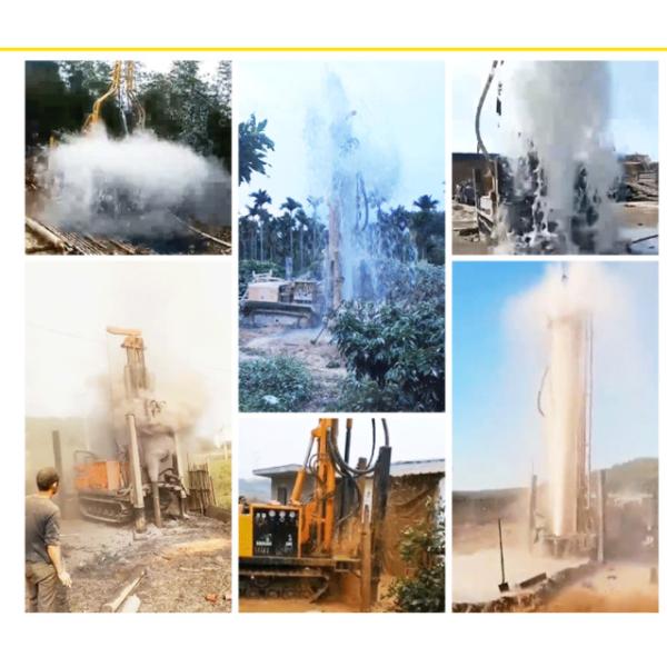 350m Deep Water Well Hydraulic Crawler Drill Machine Equipment Big Steel Borehole