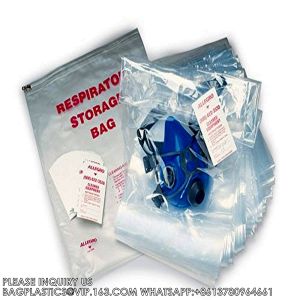 Reclosable, Recyclable, Sustainable, Reusable Respirator Storage Bags - 12"X15"