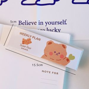 Cartoon Bear Week Plan Lovely Portable Mini Pocket Book Korean Ins Style Student
