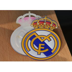 Custom Degradable TPU Embossed Logo Heat Transfer Labels For Garments