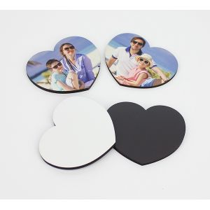 Wholesale Heart Shape 60x54mm Sublimation Blank Fridge Magnet for Household