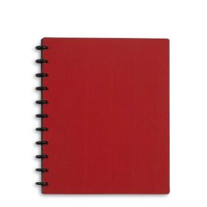 Durable Disc Bound Notebook Size 165 * 217mm PU Leather And PVC Cover Material