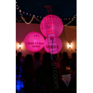 Cheap Decoration Inflatable Lighting Ball 400W RGB White Light w/DMX512 Ideal Balloon Light for Exhibition for sale