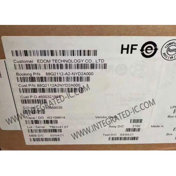Quality 88Q2112-A2-NYD2A000 Ethernet IC Ethernet PHY with 1000Mbps Data Transmission in QFN48 Package Measuring 7 mm × 7 mm wholesale