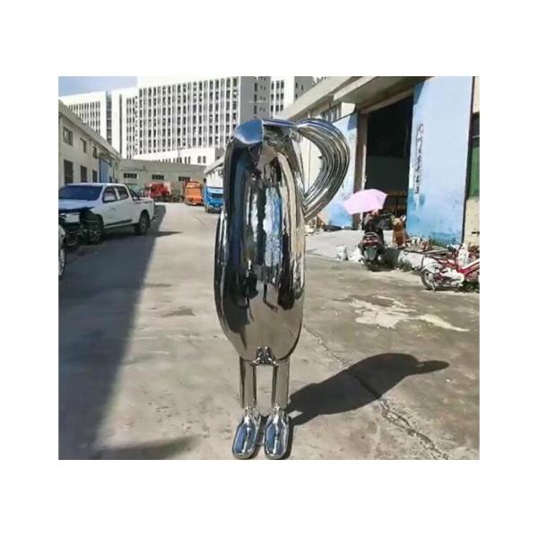 Quality Modern Art Stainless Steel Abstract Man Sculpture Mirror Polished wholesale