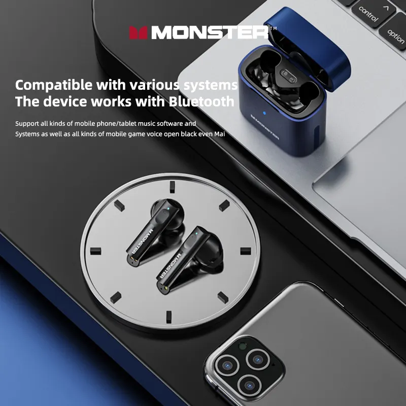 XKT03 Monster Wireless Earbuds Touch Control For Android