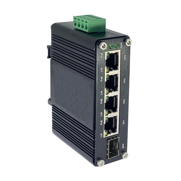 Quality Industrial Gigabit PoE Switch 4 PoE Ports with Voltage Booster wholesale