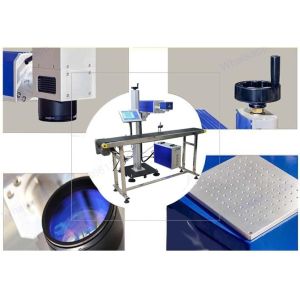 YAG Industrial Laser Engraving Machine , Air Switch Laser Coding Machine