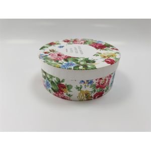CMYK Die Cut Gift Box Folding Aseptic / Biodegradable Round Shape