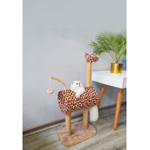 Cute Giraffe 34cm Sisal Fabric Scratching Post