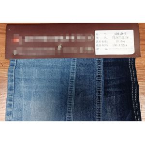 Soft Blue Stretchable Jeans Material Solid Pattern Customization 19310-6