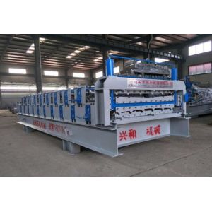 4Ton Double Layer Roll Forming Machine With Carbon Steel 45 Rolling Material
