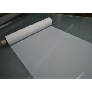 China High Tensile 120 Mesh Polyester Printing Mesh With Acid Resistant , White Color on sale