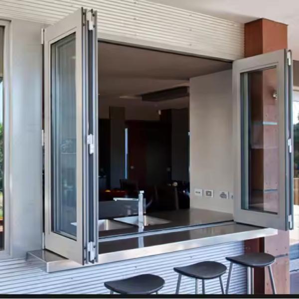 Hearth-Adjacent Folding Window Solution Providing Supplemental Ventilation