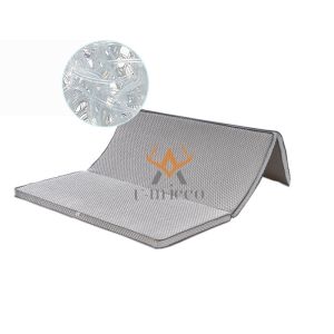 Cheap U-micco Fiber Portable Foldable Mattress King Size Tri-fold Topper for sale