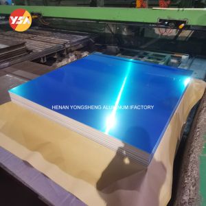 China 0.5 / 2.0 / 1.25 / 1.6 / 2.5mm 1050 5052 H14 H32 Temper One Side Blue PVC Aluminum Sheet on sale