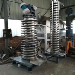 Vertical Vibration Elevator Spiral Vertical Elevating Feeder For Cooling And