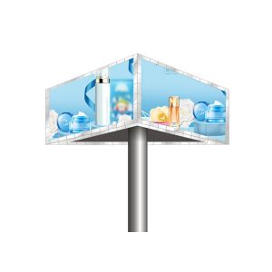 P4 Commercial Led Display Screen Single Pillar Type IP65 Outdoor Video Wall