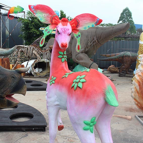 Quality Lighting Customizable Fiberglass Deer For Theme Park wholesale