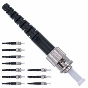 ST - ST Single Mode SX Optical Fiber Patch Cord Yellow PVC / LSZH 2.0 Patch