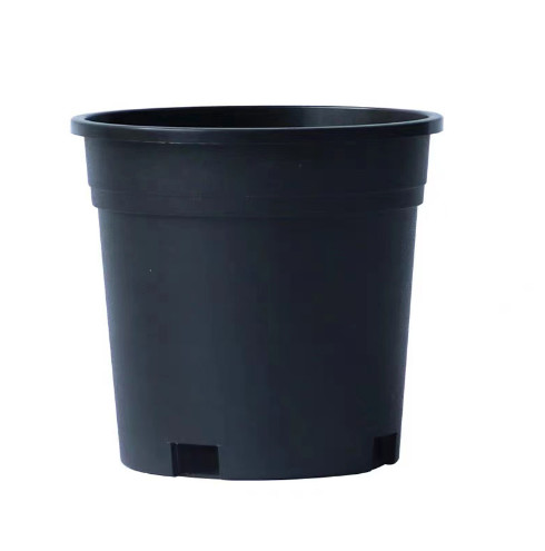 Quality Series 12  Plstic flower pots round black wholesale