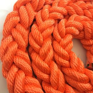 White Color 80mm/96mm 220m Length Marine Nylon Mooring Towing Ropes With High