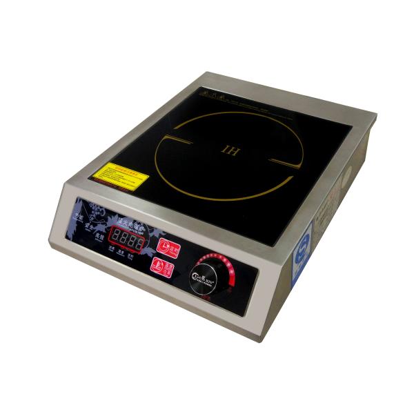 4 Digital Display 3500W SS304 Commercial Induction Cooking Equipment
