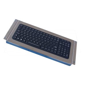119 keys IP67 silicone industrial keyboard, USB black desktop keyboard