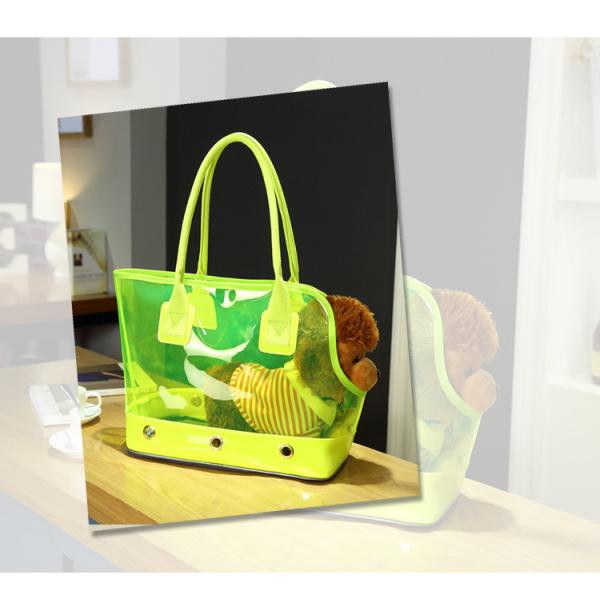 Non-Toxic Transparent PVC Dog Carrier Outdoor Shoulder Pet Bag